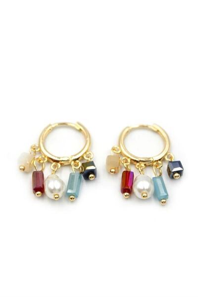 Generic Brand Beaded Shakira Earrings - Gold
