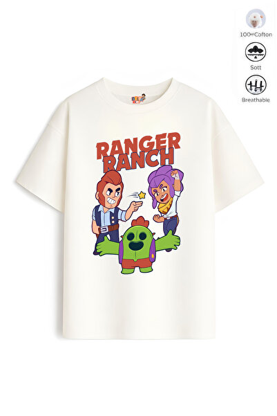 Belya Kids Wear Boy's Oversize Fit Belya Kids Design B22 Cotton T-Shirt