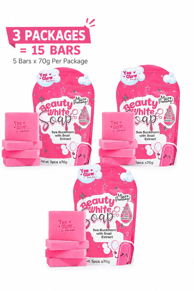 You Glow babe Beauty White Soap with Sea Buckthorn & Snail Extract, 3 Pieces ...