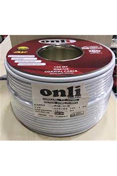 Universal Onli ON-8001 RG6-U6 96 سلك 1.02 CCS-AL 100 متر هوائي كابل الأقمار ا...