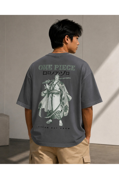 Nulivez One Piece Roronoa Zoro Oversize Unisex Anime T-Shirt – Straw Hat Crew...