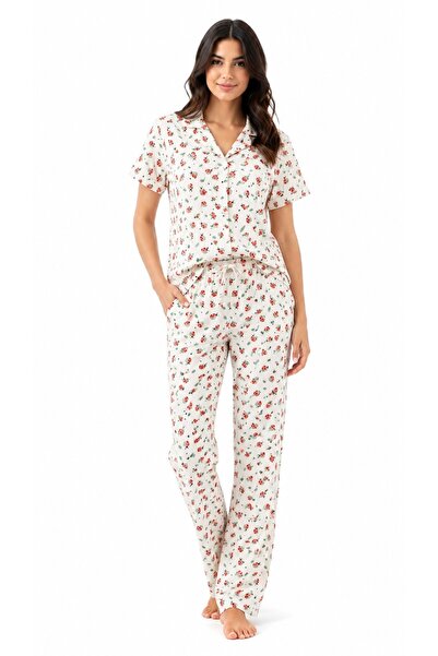 WASMA 100% Cotton Pajamas with Ladybug Pattern