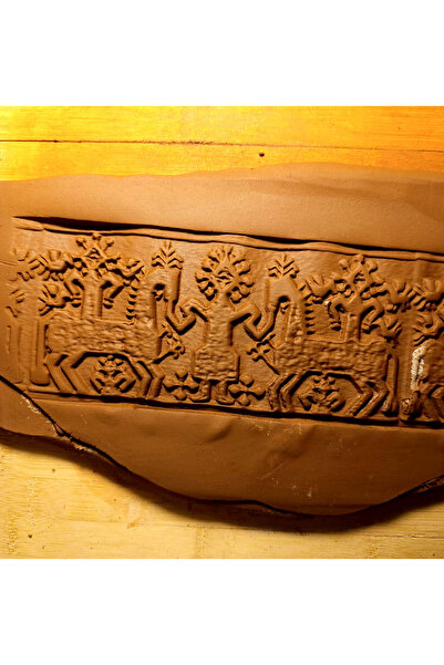 Enbceramic 8 CM DOKU RULOSU DESEN OKLAVASI SERAMİK POLİMER KİL KALIP