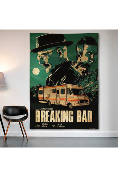 Geek Cultcha Breaking Bad Wall Cloth Wall Tapestry First Quality Satin Fabric...