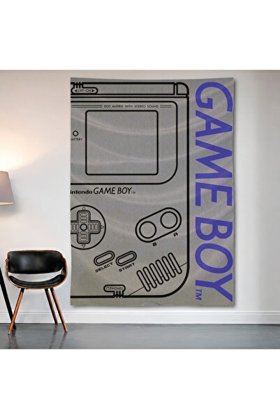 Geek Cultcha Game Boy Retro Blueprint Wall Covering Wall Tapestry First Quali...