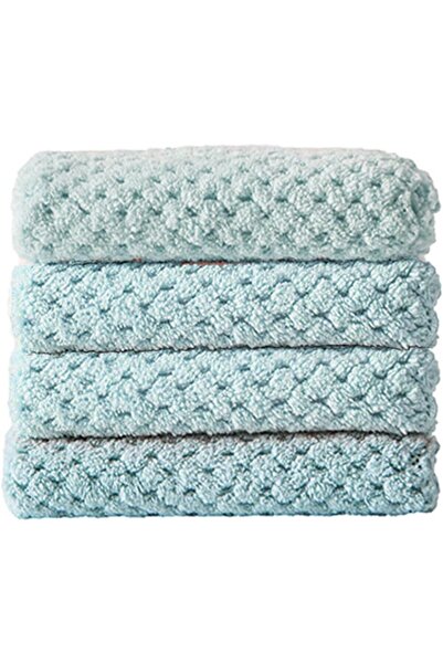 Arabest 4-Pack Kitchen Dish Towels,10 x 10 Inch Superfine Fiber,Super Soft Ab...