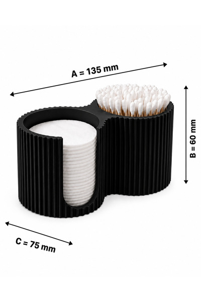 Mira Makeup Cotton and Swab Organizer(13Cmx6Cmx7Cm)