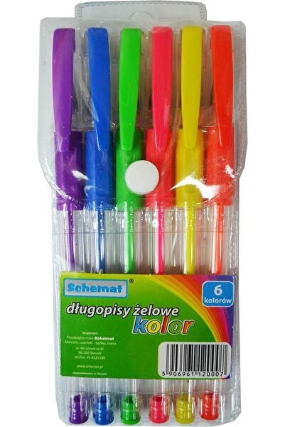 Schemat Pixuri cu gel Schemat, 6 culori, Multicolor