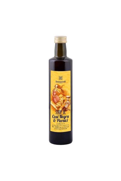 Sonnentor Sirop Ice Tea cu Ceai Negru si Piersici fara Zahar /Bio 500ml