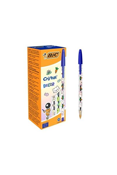Bic Pixuri Cristal Kawaii Decor albastru 1mm set 20 buc