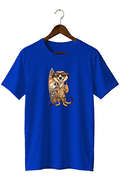 remonz Ειδικά Σχεδιασμένο T-Shirt Σέρφερ με Γυαλιά, Καλοκαιρινό T-Shirt με Στ...