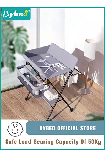 BYBEO 4 in 1 Baby Changing Table Infant Foldable Nursery Change Tables with U...