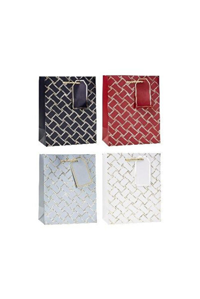 OEM Punga cadou Rozette 18x23x8 cm, hot stamp, mix de modele, multicolor