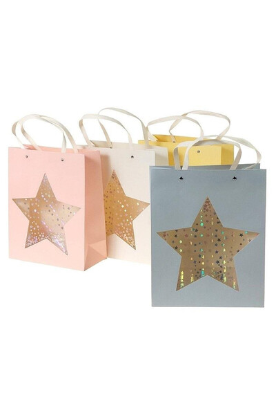 OEM Punga cadou ADAR 32×26×12 cm, mix de modele, cu fereastra stea, cu manere...