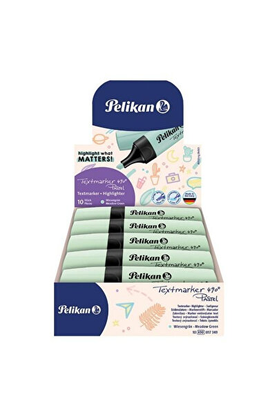 Pelikan Evidentiator/marker Textmarker 490 Pastel, ergonomic, twist-off, verd...