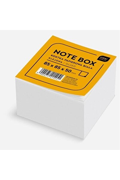 Interdruk Bloc de notite 85×85×50 mm, lipit, foi detasabile, Alb, 1 buc