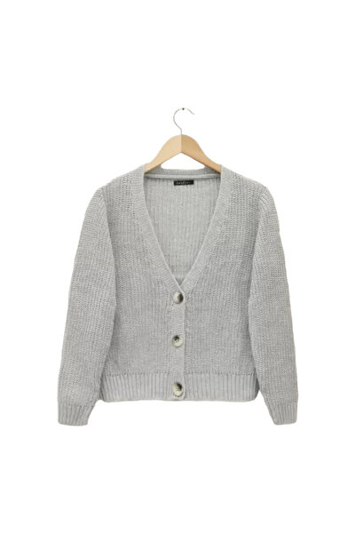 Generic Women's Knitted Buttoned Cardigan Free Size – Cozy & Chic