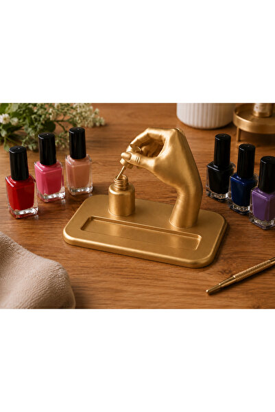 KUNDUZ AHŞAP TASARIM ATÖLYESİ Nail Art Beauty Salon Desktop Card Holder with ...