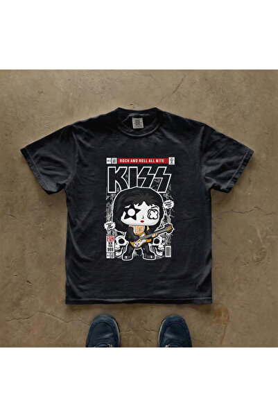 Grafftee Clothing Kiss Printed Unisex Oversize T-Shirt