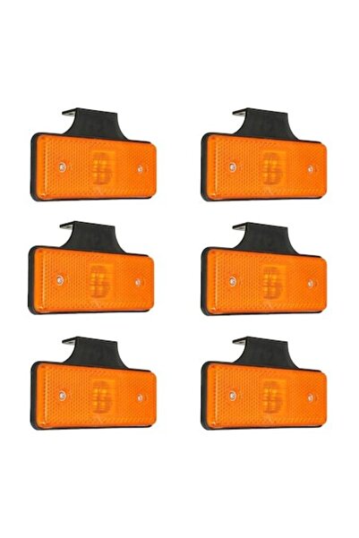 Next ®   Set de 6 lămpi LED galbene 12V-24V, utilizate pentru camioane, remor...