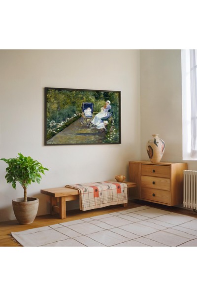Pegziz Slika "Deca u vrtu" Mary Cassatta | Umeo poster sa temom majke i detet...