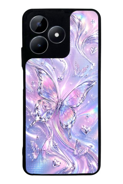 Spoyi Realme C53 Iridescent Dream Butterfly Design Glossy Phone Case