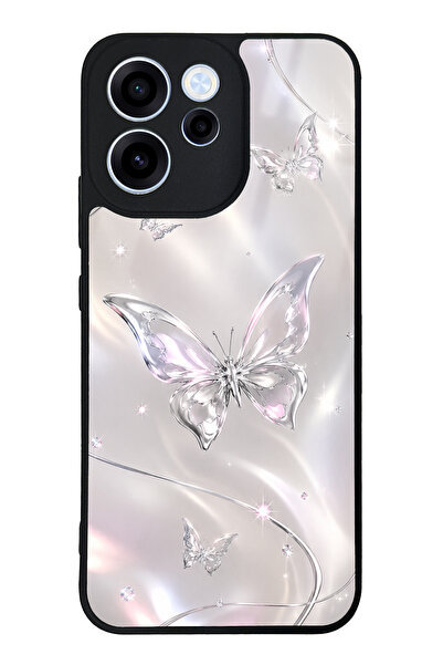 Spoyi Oppo Reno 15F Crystal Whisper Butterfly Tasarımlı Glossy Telefon Kılıfı