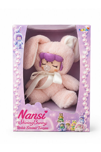 PONİKİDO Nansi Shining Bunny Plush Doll – Special Boxed Gift Toy
