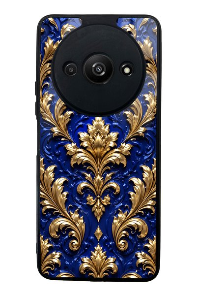 Spoyi Xiaomi Redmi A3 Royal Sapphire Baroque Design Glossy Phone Case