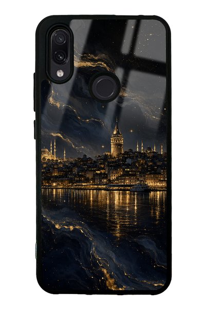 Spoyi غطاء هاتف لامع بتصميم جالاتا نايت الذهبي لهاتف شاومي ريدمي نوت 7
