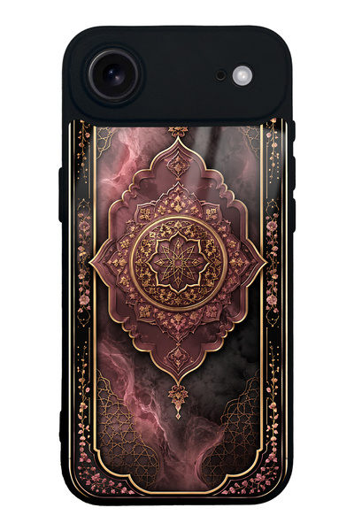 Spoyi iPhone 17 Air Rosewood Ottoman Medallion Design Glossy Phone Case