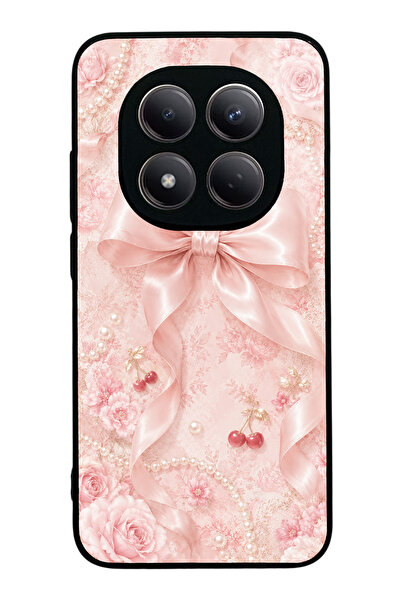 Spoyi Xiaomi Redmi Note 15 Pro Cherry Blush Bow Tasarımlı Glossy Telefon Kılıfı