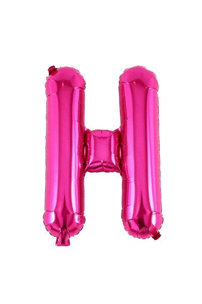 Baloane Vesele Balon Folie Litera H Roz 40 cm LTR7-H