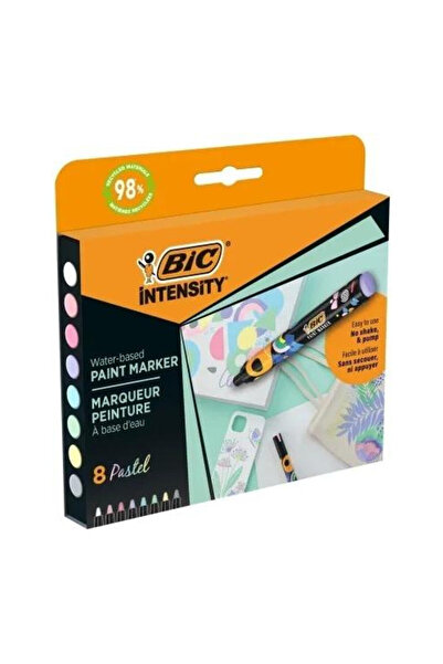 Bic Markere acrilice Intensity Pastel set 12 culori multicolor etui carton