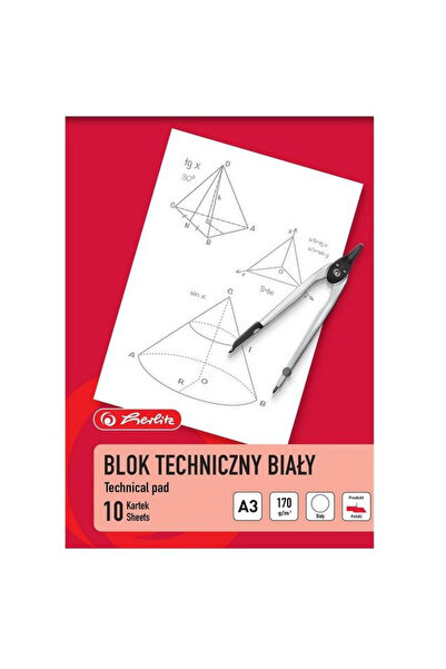 Herlitz Bloc tehnic A3 10 file alb 160g multicolor