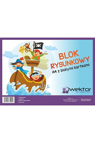 Wektor Set 10 blocuri de desen, Wektor, A4/ 20K, Multicolor