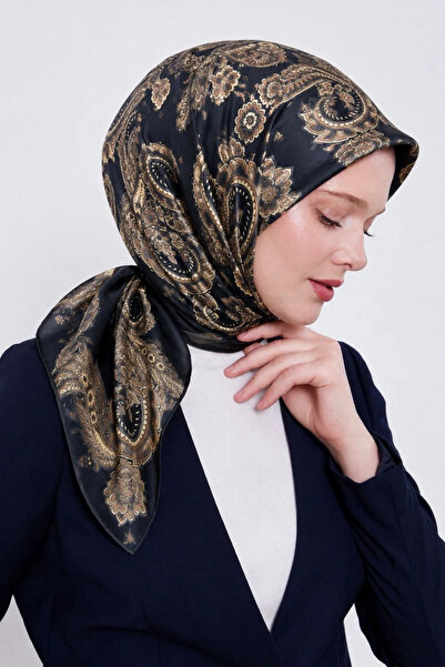 Lesscarves Patterned Cotton Silk Scarf Ls2207