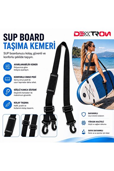 DEXTRON SUP Board Ayarlanabilir Omuz Pedli Taşıma Kemeri