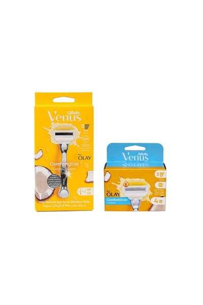 Gillette Venus Comfortglide Olay Tıraş Makinesi + 6 Adet Yedek Tıraş Bıçağı