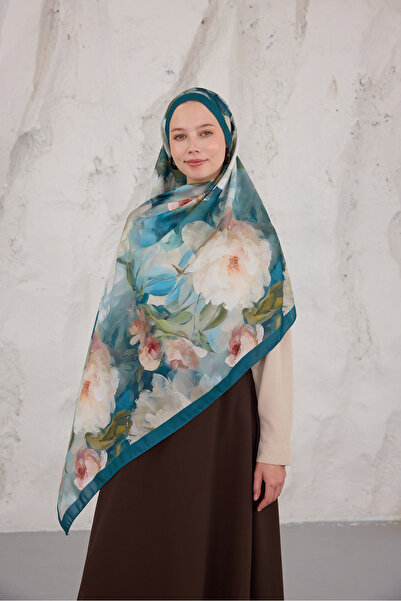 Mira İpek Sunshine Series Patterned Cotton Soft Shawl Women's Colorful Shawl