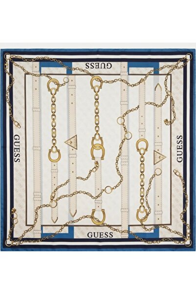 Guess 90x90 Square Kadın Ipek Eşarp-AW5765SIL90