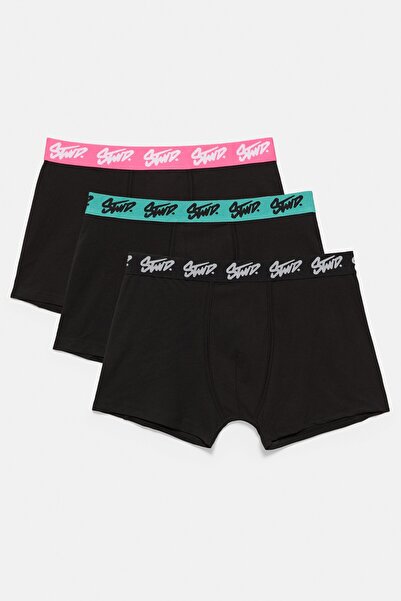Pull & Bear 3'lü boxer seti