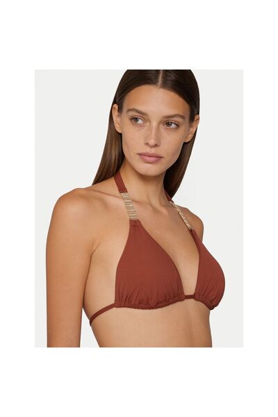 Guess Top de bikini pentru femei E6GJ41KG272 Maro