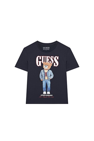 Guess Tricou băieți L6RI11K8HM4 Bleumarin
