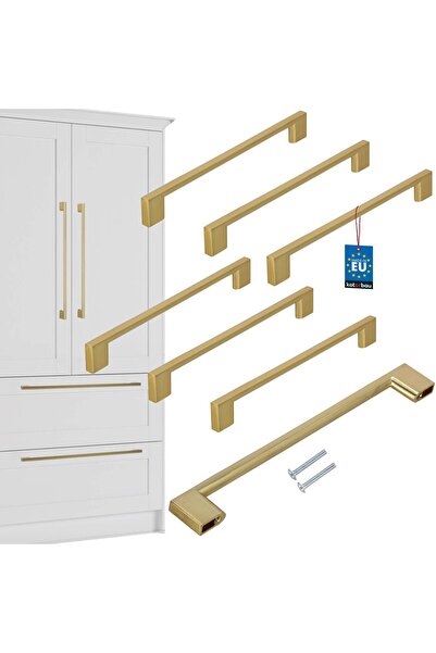 KOTARBAU Mâner pentru mobilier de bucătărie Clasic Modern Alungit Auriu Mat D...