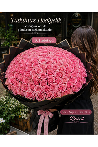 101 Adet gül buketi özel gönderim