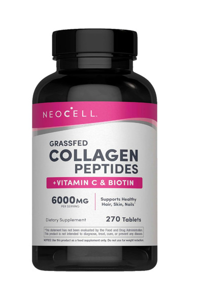 Neocell Collagen Peptides Pills 270 Caplets with Vitamin C and Biotin Grass F...