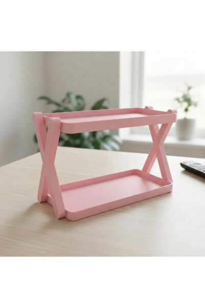 OEM Mini Shelf Organizer Modern Design Two-Tier Decorative Stand