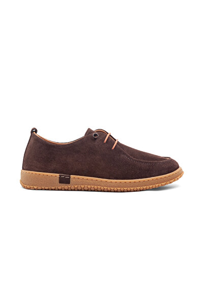 Mamito Ayakkabı Mnr 4740 Genuine Leather Flat Sole Lace-Up Shoes