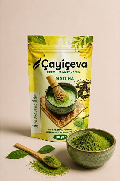 Muz Aromalı Matcha , Banana Matcha 100 Gr